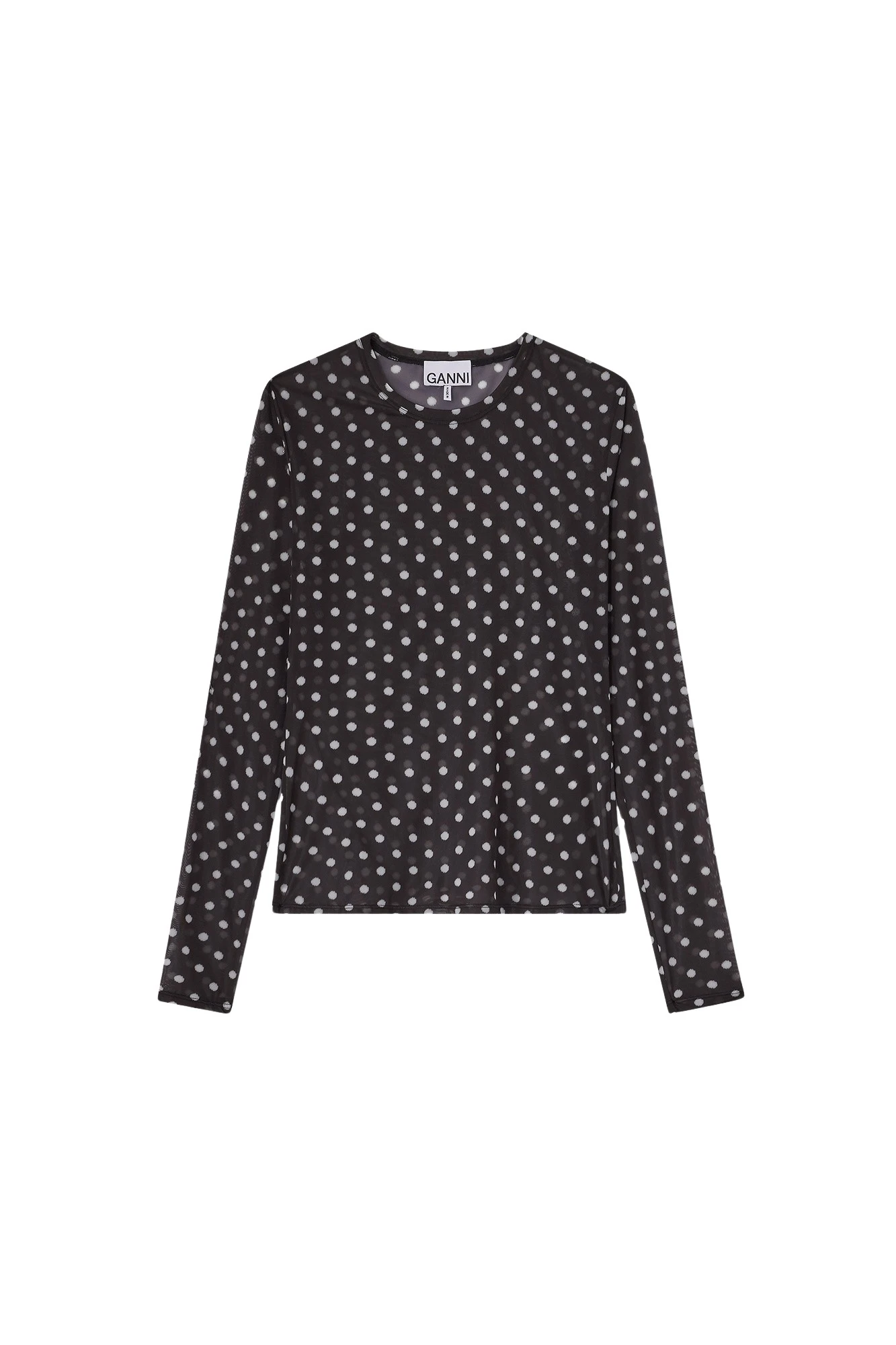 Ganni-Printed-Sheer-Long-sleeve-Top-182855_nobg Ganni Printed Sheer Long-sleeve Top