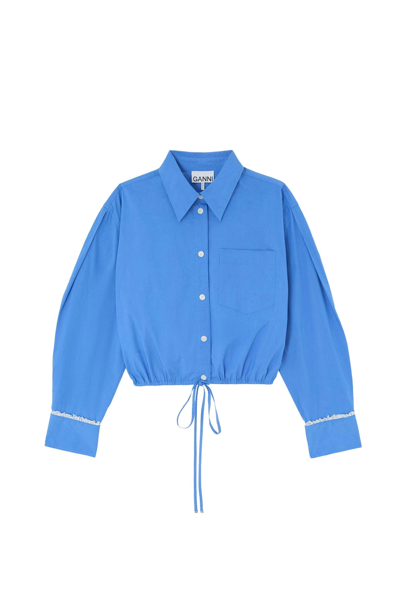 Ganni-Shirt-in-Blue-Cotton43972_nobg Ganni Shirt in Blue Cotton