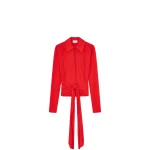 Ganni-Shirt-in-Red-Marl-Mesh19777_nobg Ganni Shirt in Red Marl Mesh