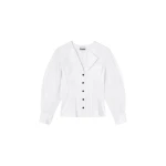 Ganni-Shirt-in-White-Cotton47919_nobg Ganni Shirt in White Cotton