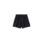 Ganni Shorts in Black Linen