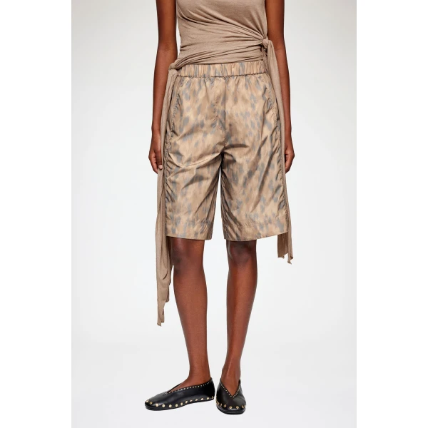 Ganni Shorts in Printed Nylon, view 3