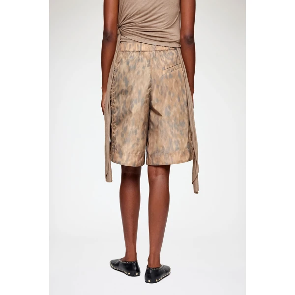 Ganni Shorts in Printed Nylon, view 4