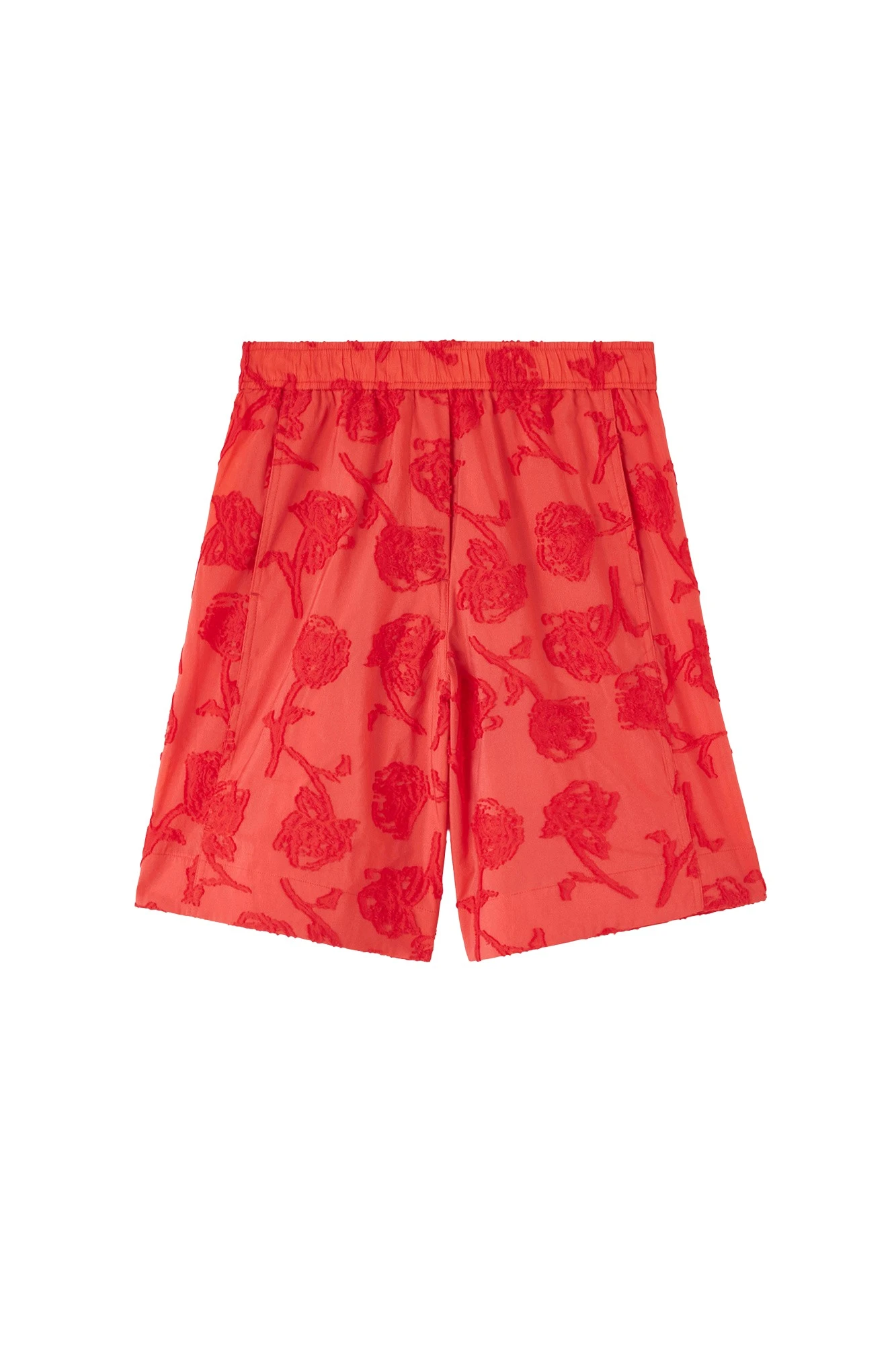 Ganni-Shorts-in-Red-Fil-Coupe67990_nobg Ganni Shorts in Red Fil Coupe