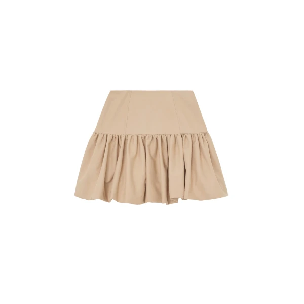 Ganni Skirt in Beige Cotton