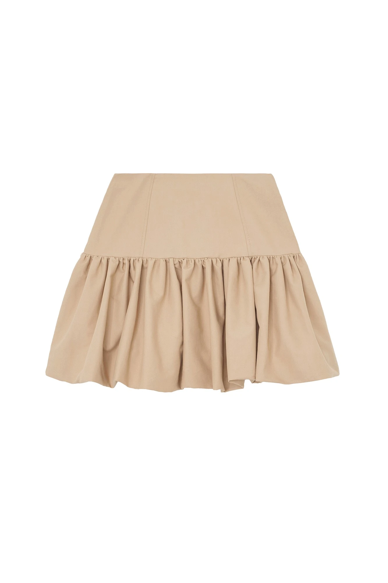Ganni-Skirt-in-Beige-Cotton20304_nobg Ganni Skirt in Beige Cotton