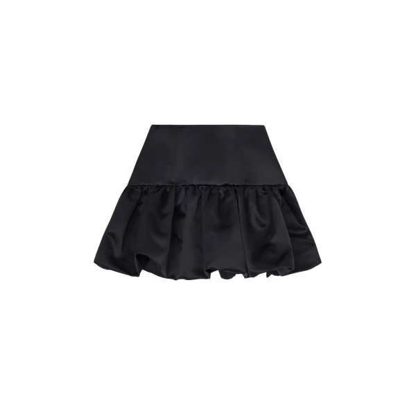 Ganni Skirt in Black Satin