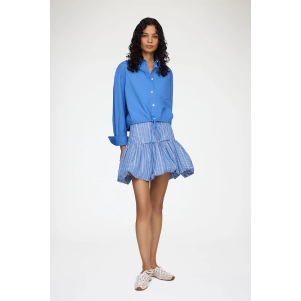 Ganni Skirt in Blue Stripes, view 2