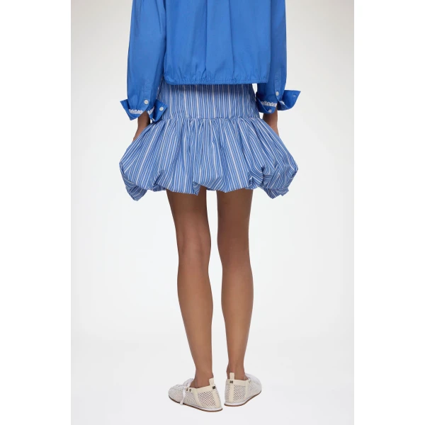 Ganni Skirt in Blue Stripes, view 3