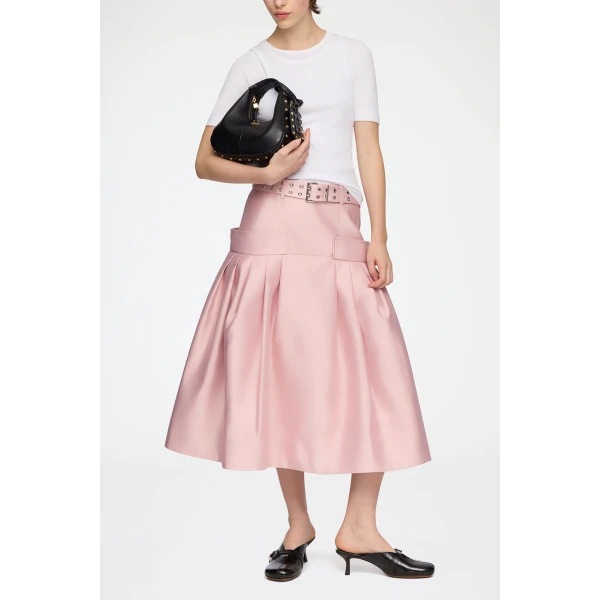 Ganni Skirt in Duchesse Satin, view 2