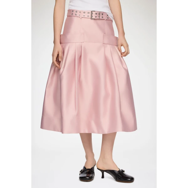Ganni Skirt in Duchesse Satin, view 3
