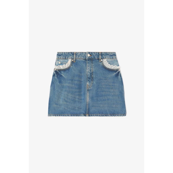 Ganni Skirt in Rigid Denim