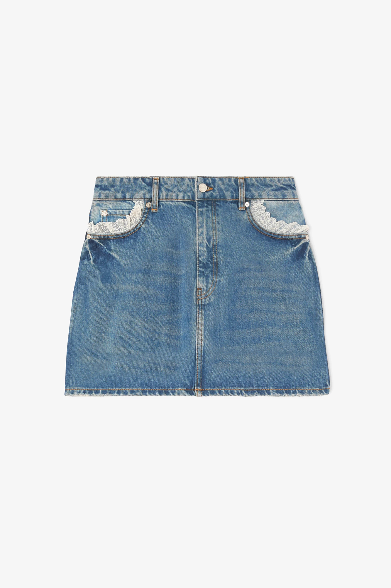 Ganni Skirt in Rigid Denim