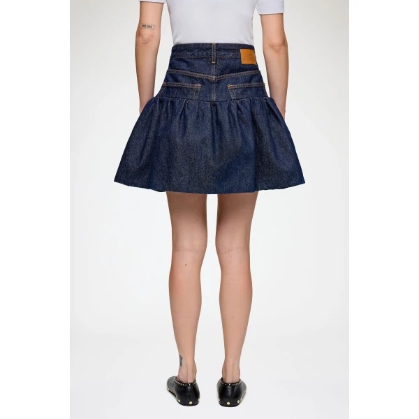 Ganni Skirt in Rinse Denim, view 4