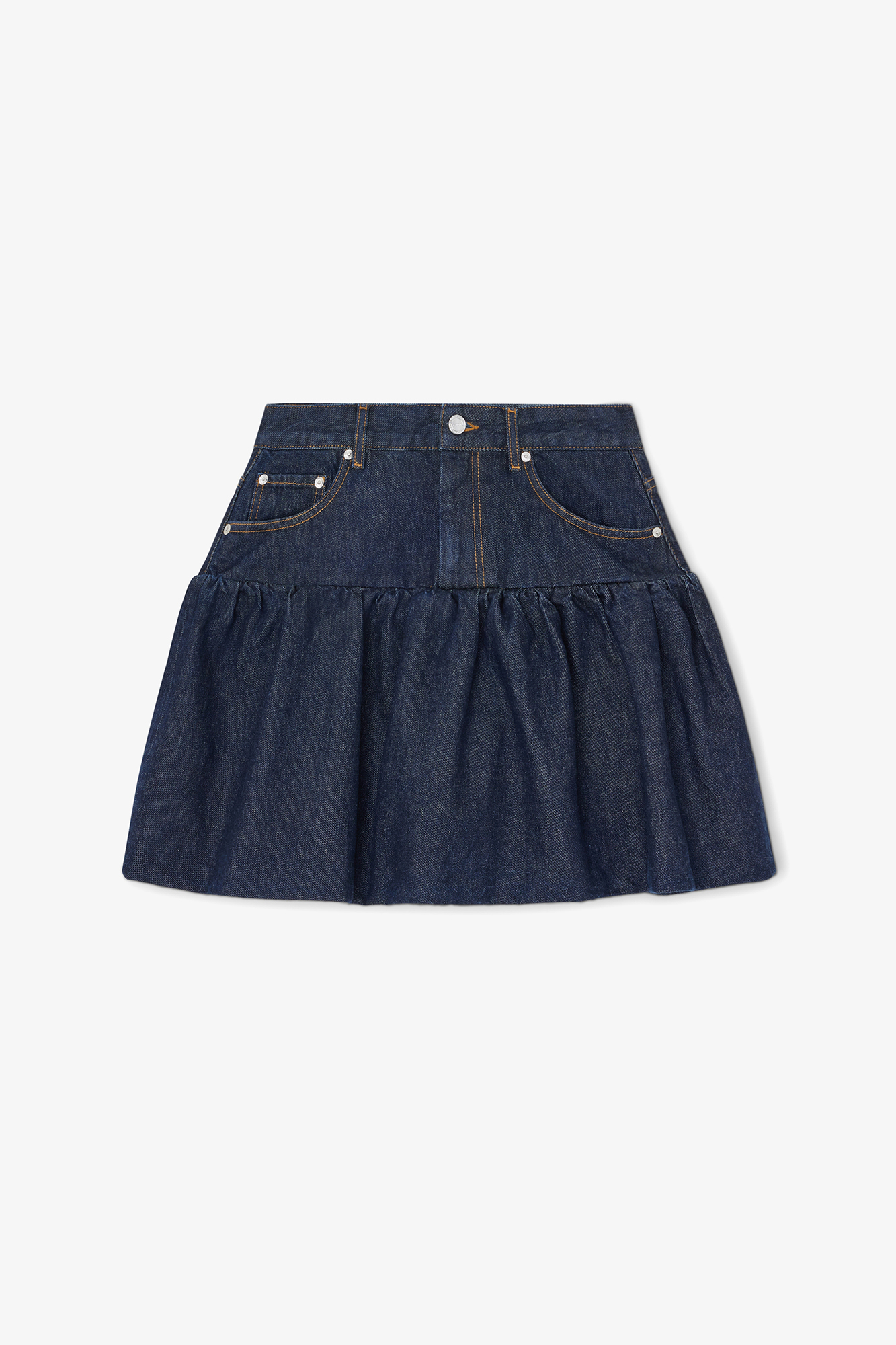 GanniSkirt in Rinse Denim Ganni Skirt in Rinse Denim