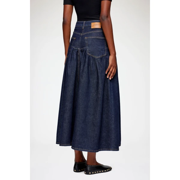 Ganni Skirt in Stretch Denim, view 4