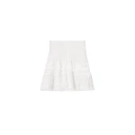 Ganni Skirt in White Broderie Anglaise