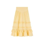 Ganni-Skirt-in-Yellow-Cotton40681_nobg Ganni Skirt in Yellow Cotton