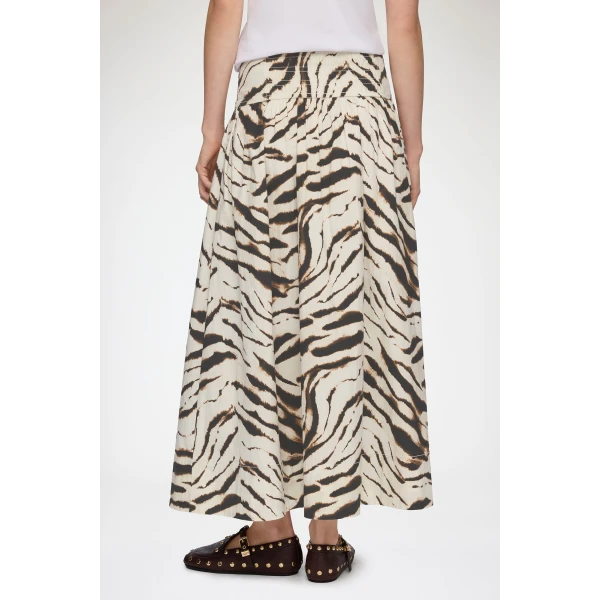 Ganni Skirt in Zebra Cotton, view 4