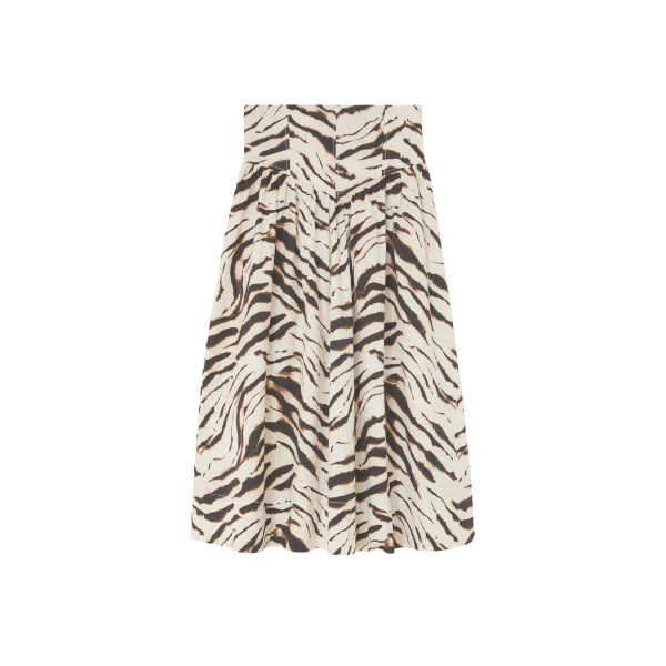 Ganni Skirt in Zebra Cotton