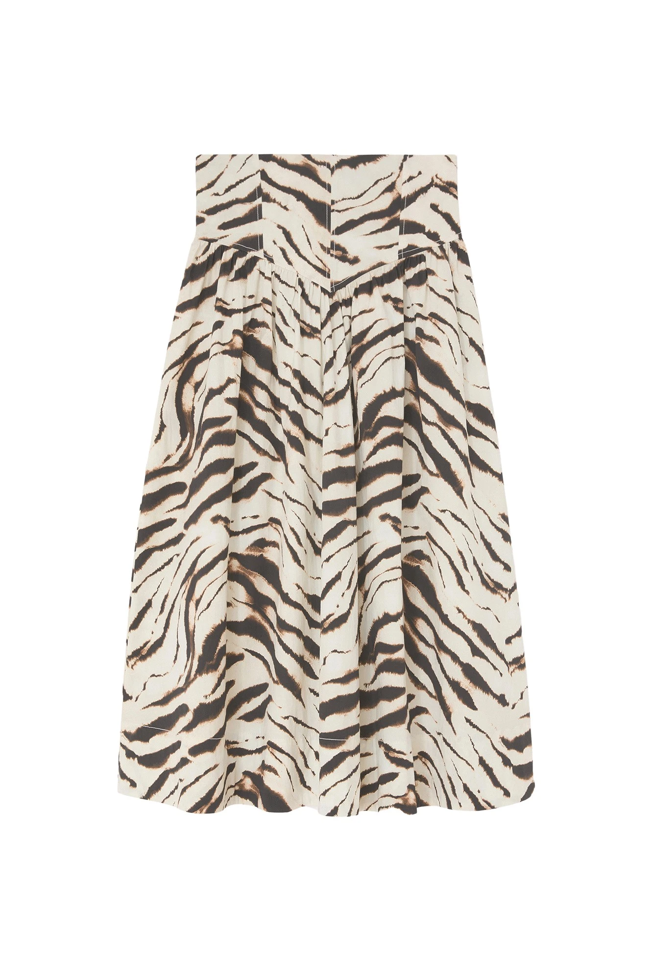Ganni-Skirt-in-Zebra-Cotton31328_nobg Ganni Skirt in Zebra Cotton