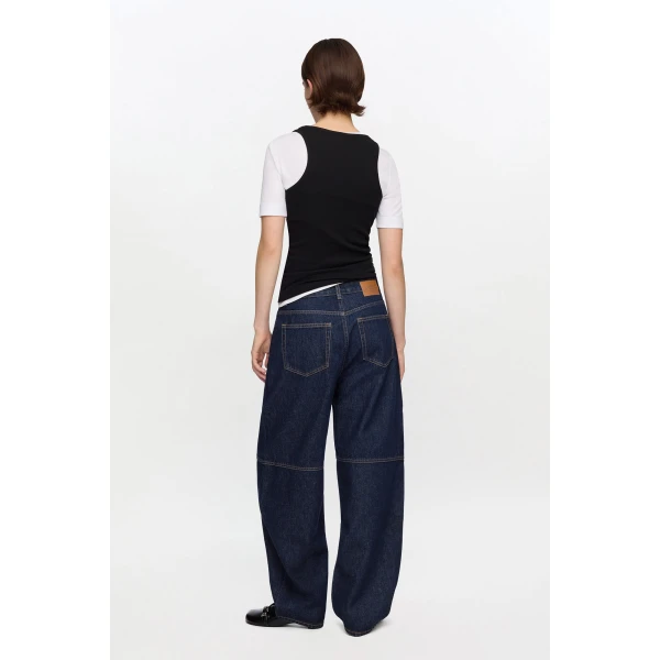 Ganni Stary Jeans in Dark Rinse Denim, view 3
