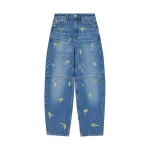 Ganni Stary Jeans in Printed Denim