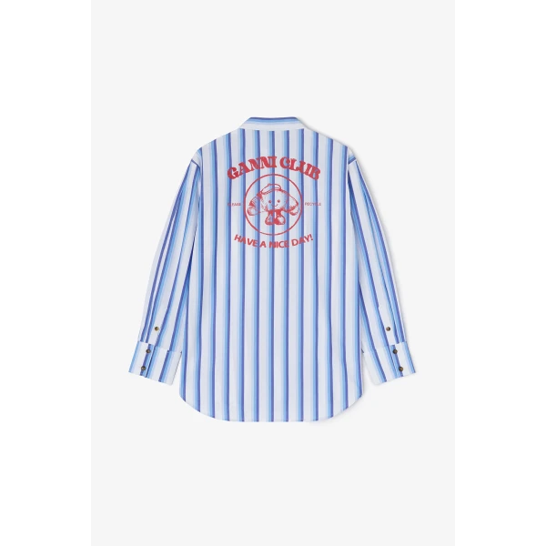 Ganni Striped Paris GANNI Club Shirt, view 2