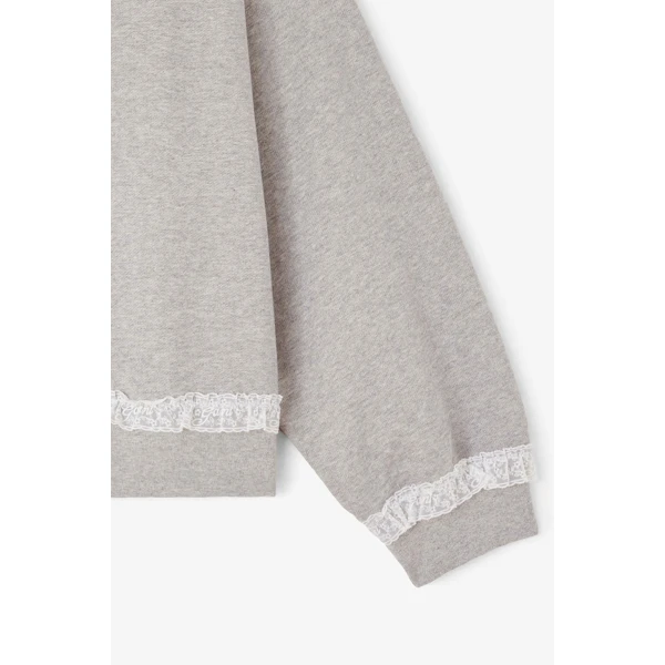Ganni Sweatshirt in Grey Isoli Top, view 3
