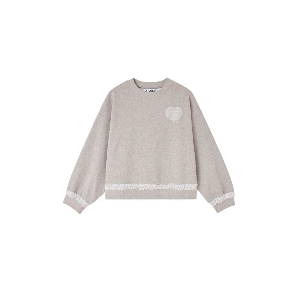 Ganni Sweatshirt in Grey Isoli Top