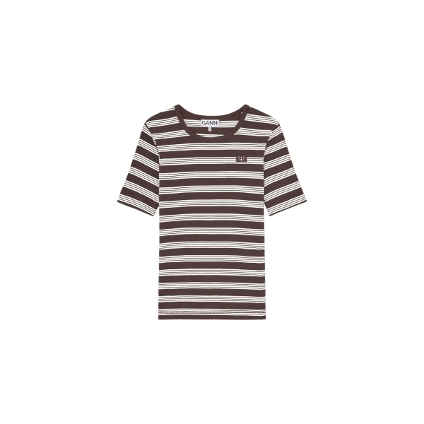 Ganni T-shirt in Stripe Top