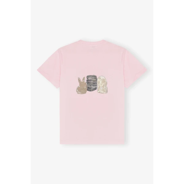 Ganni T-shirt with Animals Top, view 2