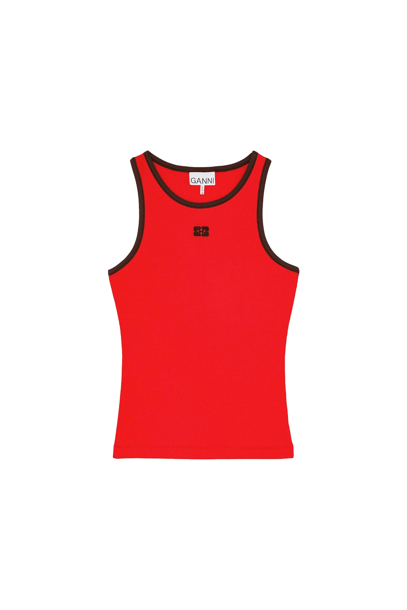 Ganni-Tank-Top-in-Red20305_nobg Ganni Tank Top in Red