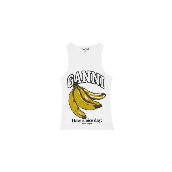 Ganni Tank Top with Banana
