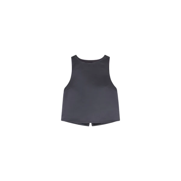 Ganni Top in Black Satin