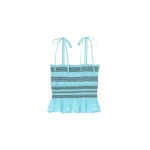 Ganni Top in Blue Check