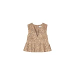 Ganni Top in Printed Cotton