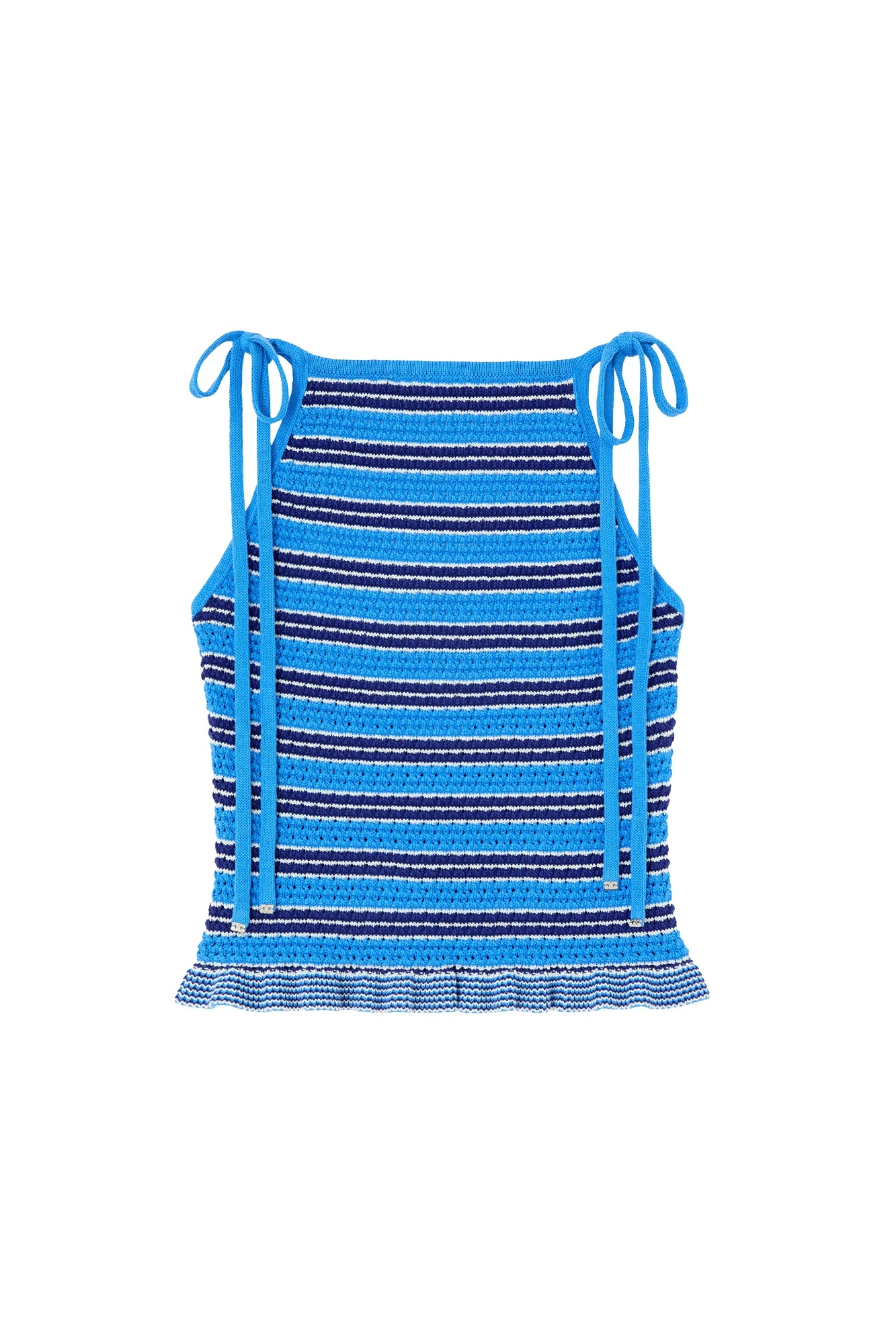 Ganni-Top-in-Striped-Pointelle75493_nobg Ganni Top in Striped Pointelle