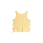 Ganni Top in Yellow Cotton