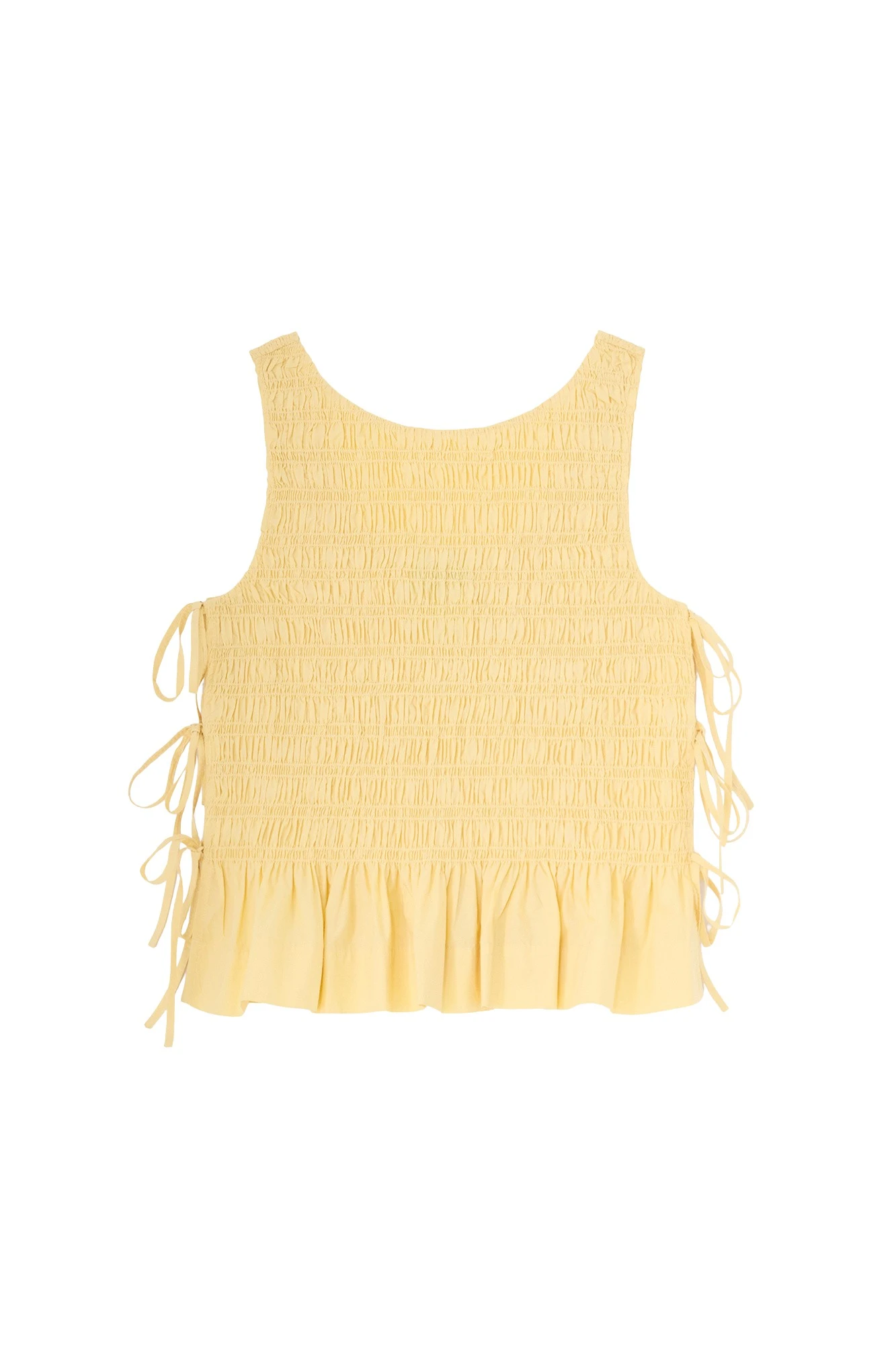 Ganni-Top-in-Yellow-Cotton68630_nobg Ganni Top in Yellow Cotton