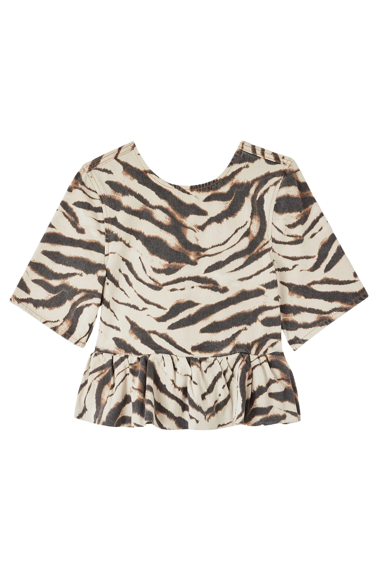 Ganni-Top-in-Zebra-Denim40250_nobg Ganni Top in Zebra Denim