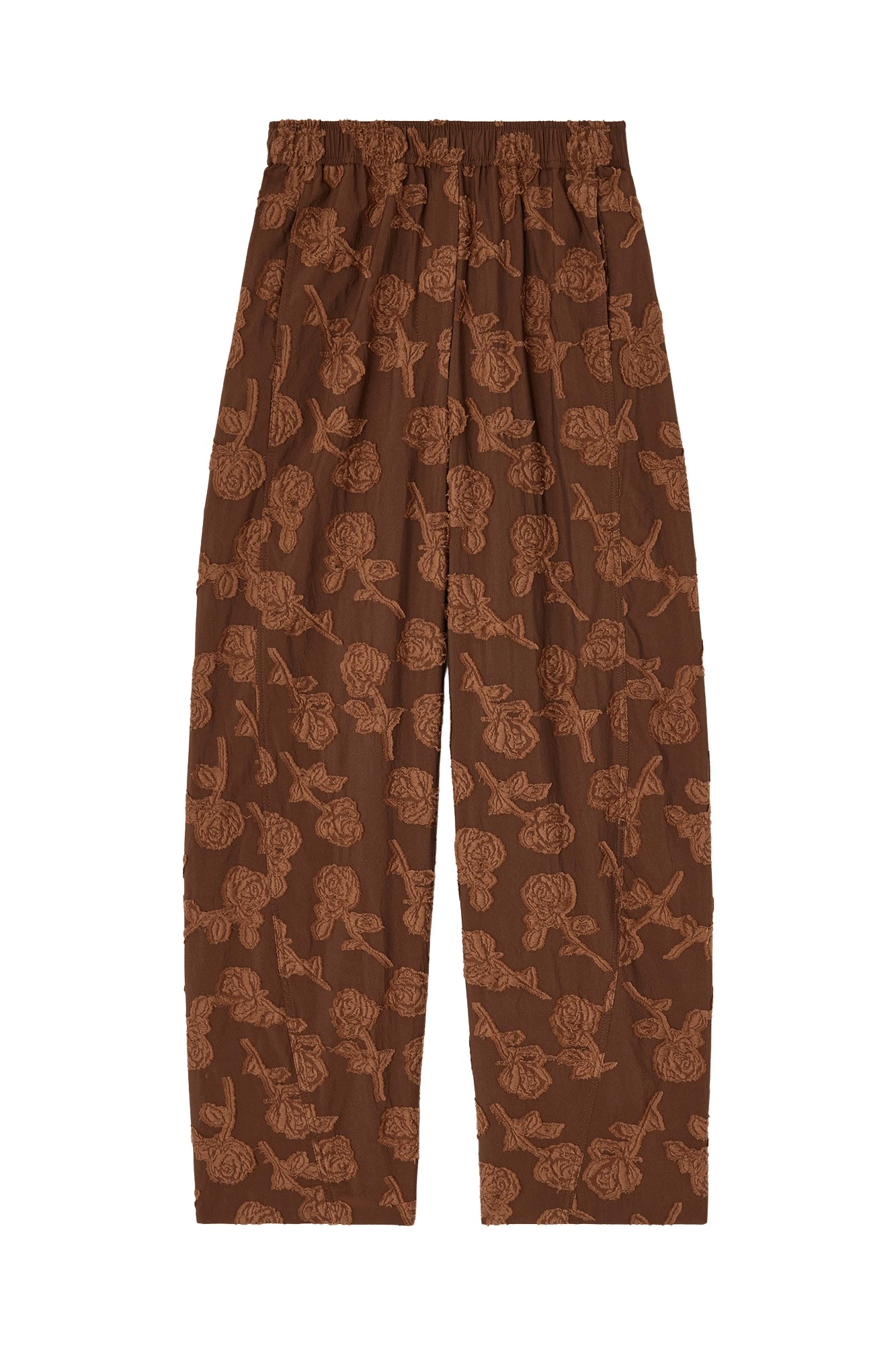 Ganni-Trousers-in-Brown-Fil-Coupe31390_nobg Ganni Trousers in Brown Fil Coupe