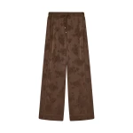 Ganni Trousers in Brown Satin