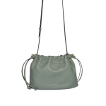 Strathberry Charlotte Drawstring in Library Green