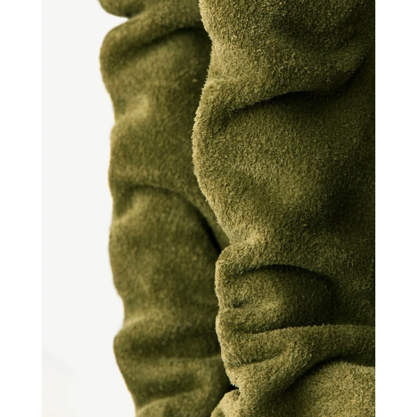 Strathberry Charlotte Drawstring in Lime and Khaki, view 4
