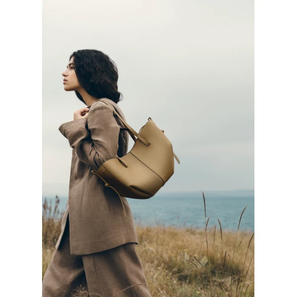 Polene Cyme Mini in Smoky Olive Bag, view 2