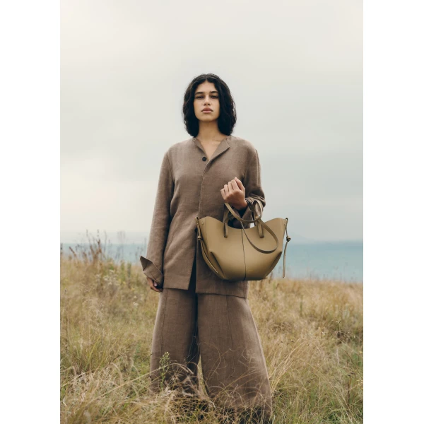 Polene Cyme Mini in Smoky Olive Bag, view 5