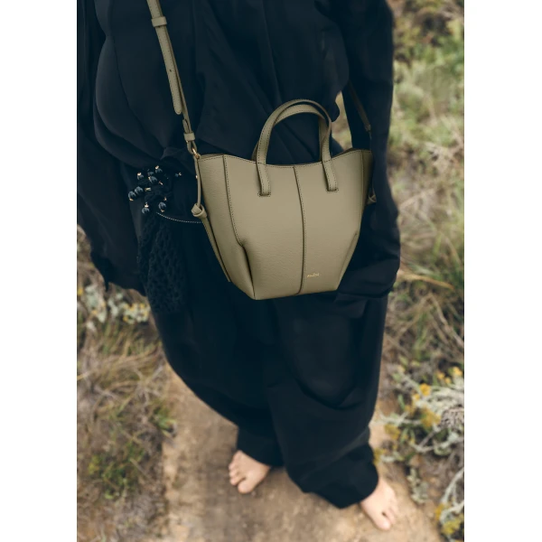 Polene Cyme Tote Nano in Linden Bag, view 2