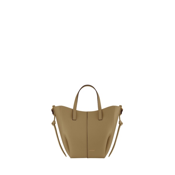 Polène Cyme Tote Nano in Smoky Olive Cyme Tote Nano in Smoky Olive - Mini Bags - Parisian Luxury Leather Bag at Luxury Shoes 
