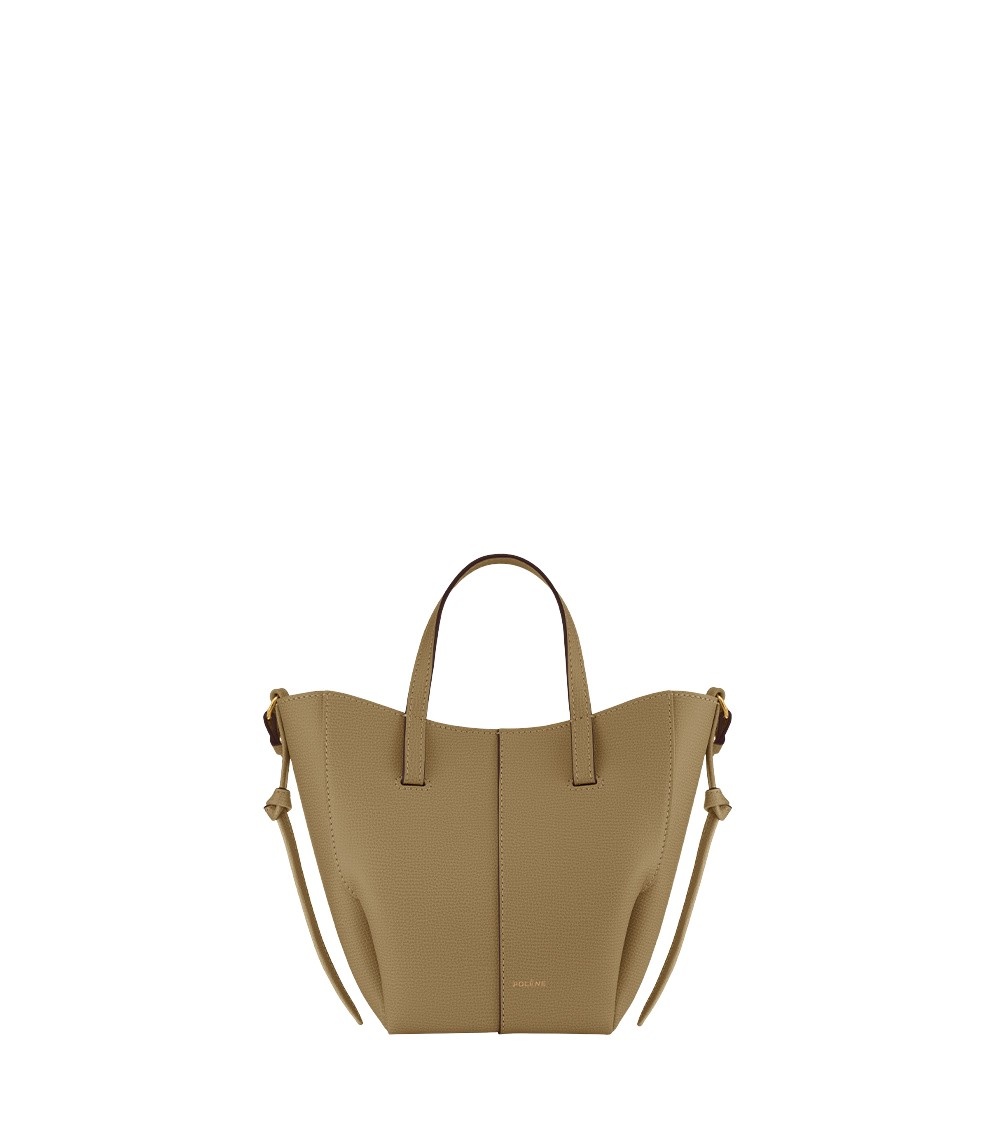 Polène Cyme Tote Nano in Smoky Olive Cyme Tote Nano in Smoky Olive - Mini Bags - Parisian Luxury Leather Bag at Luxury Shoes 